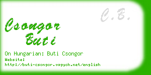 csongor buti business card